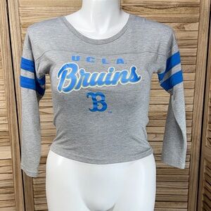 Gen2 UCLA Bruins Top Gray and Blue Long Sleeve Size Small 7/8